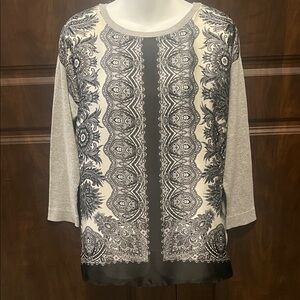 violet b. Lightweight Tunic Knit Blouse